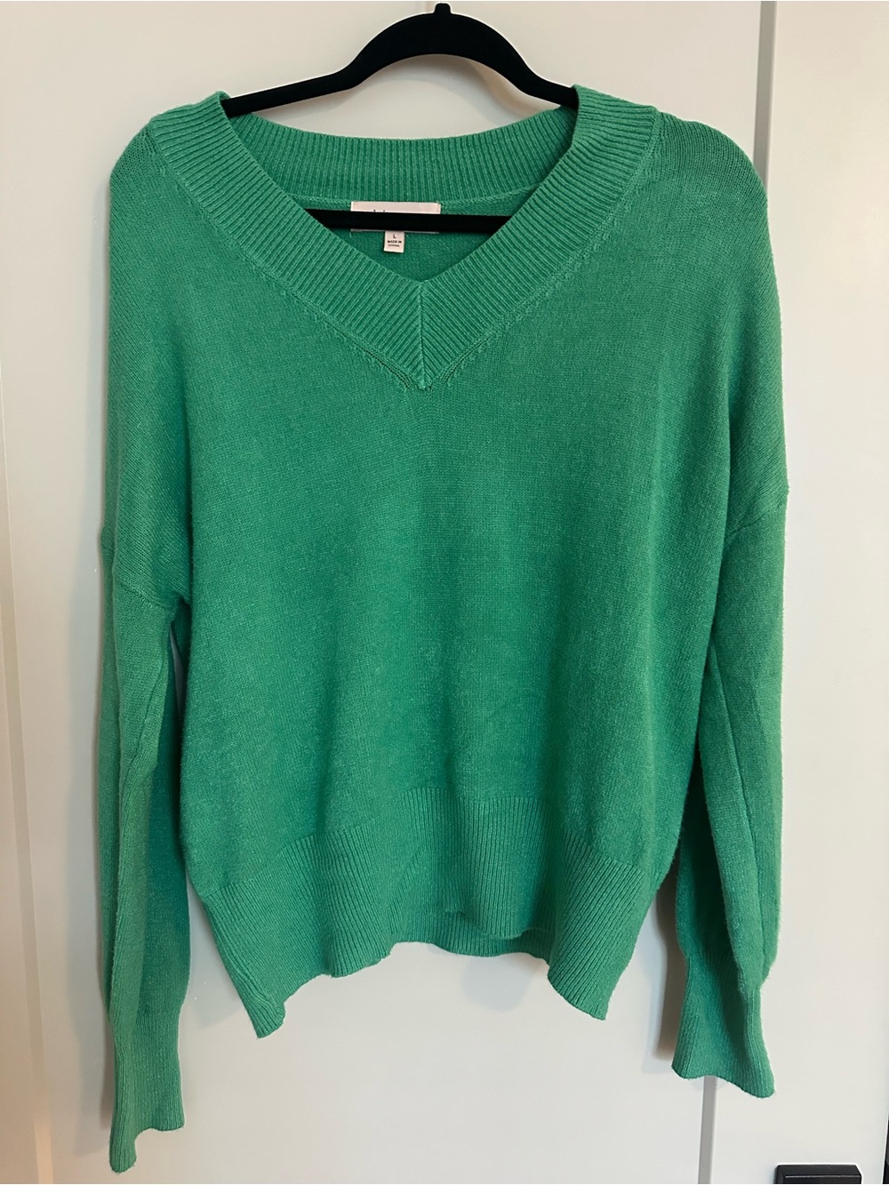 Philosophy Bright Green V-Neck Sweater
